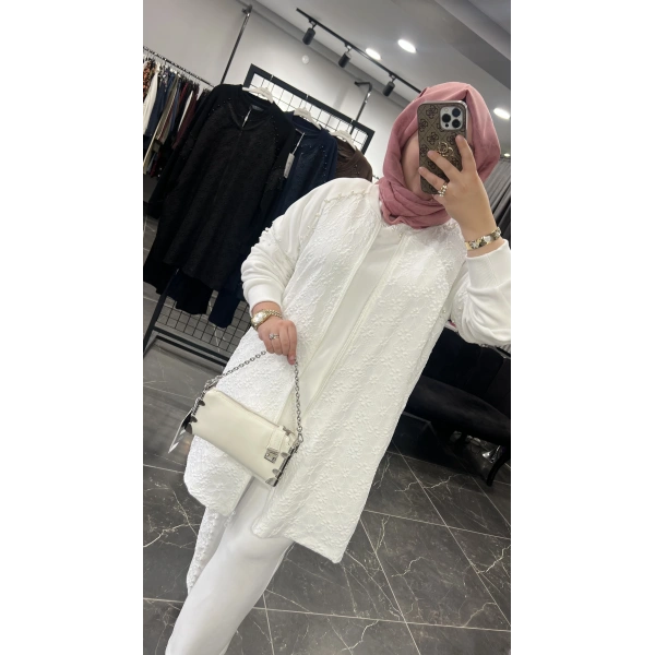 PUREVA İncili Jakarlı Üçlü Takım