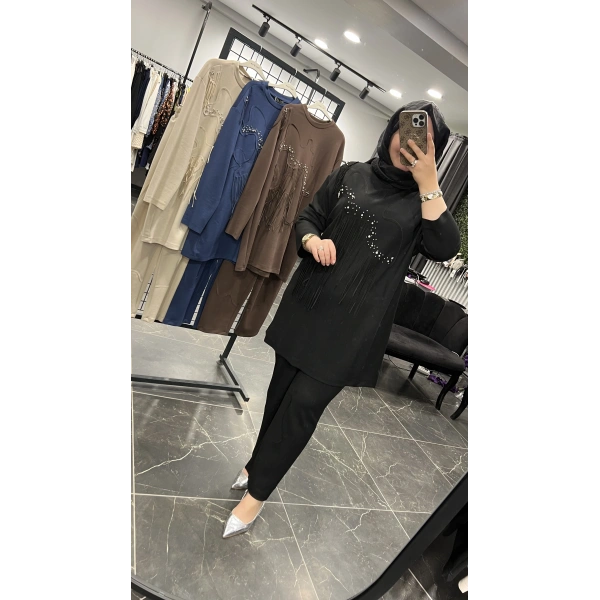 PUREVA İncili Saçaklı Modal Takım