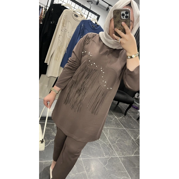 PUREVA İncili Saçaklı Modal Takım