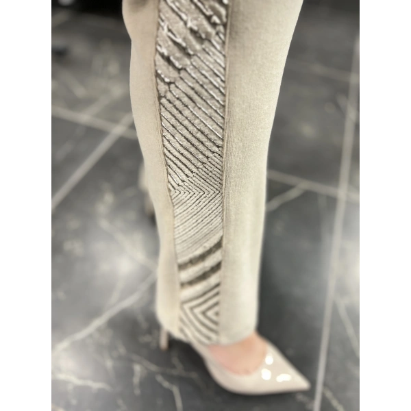 Pureva Jakarlı Ceketli Üçlü Takım