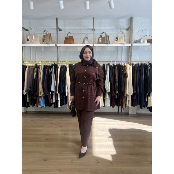 Pureva Kabartmalı Pamuk Saten Takım