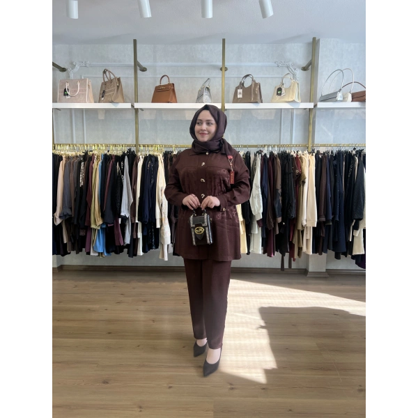 Pureva Kabartmalı Pamuk Saten Takım