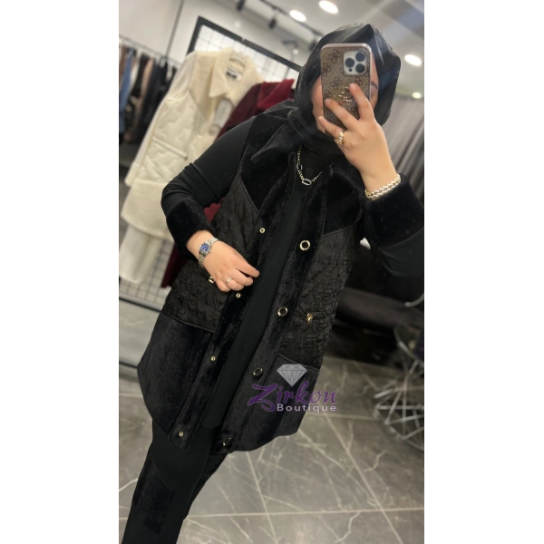 Pureva Kürklü Üçlü Takım