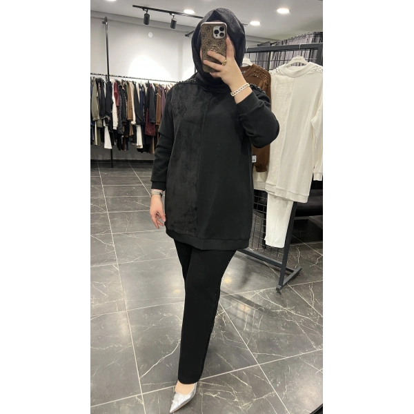 Pureva Omuz İşleme Kürklü Takım