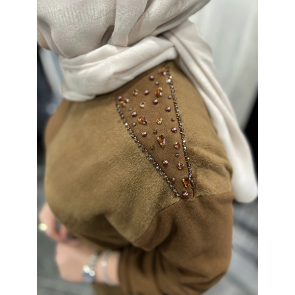 Pureva Omuz İşleme Kürklü Takım