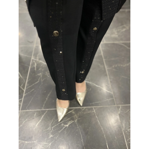 Pureva Pul Tüvitli Kapitoneli Yelekli Üçlü Takım