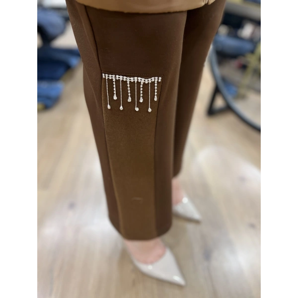 PUREVA Saçak Taşlı Ceketli İkili Takım