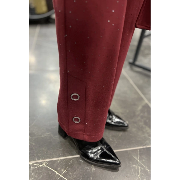 PUREVA Serpme Taşlı Çelik Üçlü Takım