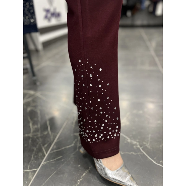 PUREVA Serpme Taşlı Sweat Takım