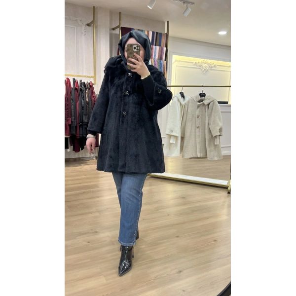 PUREVA Taşlı Angora Kürk