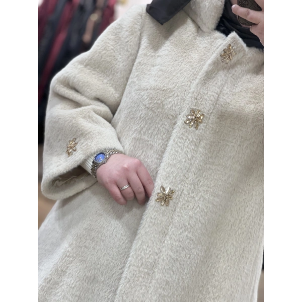 PUREVA Taşlı Angora Kürk