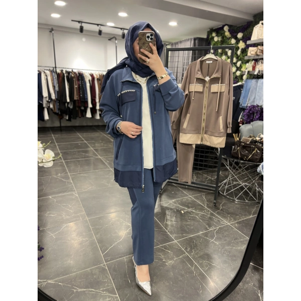 SBL Cep Taşlı Modal Takım