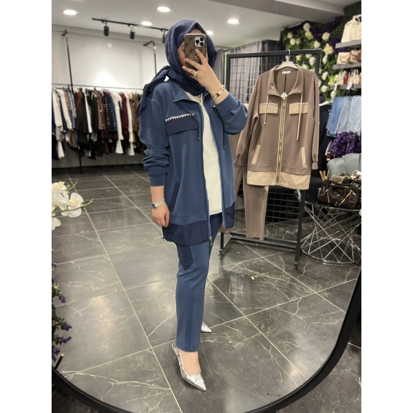 SBL Cep Taşlı Modal Takım