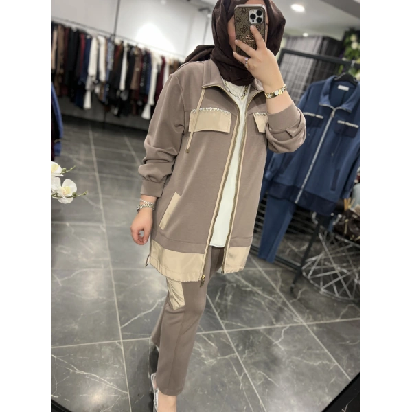 SBL Cep Taşlı Modal Takım