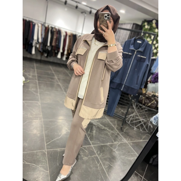 SBL Cep Taşlı Modal Takım