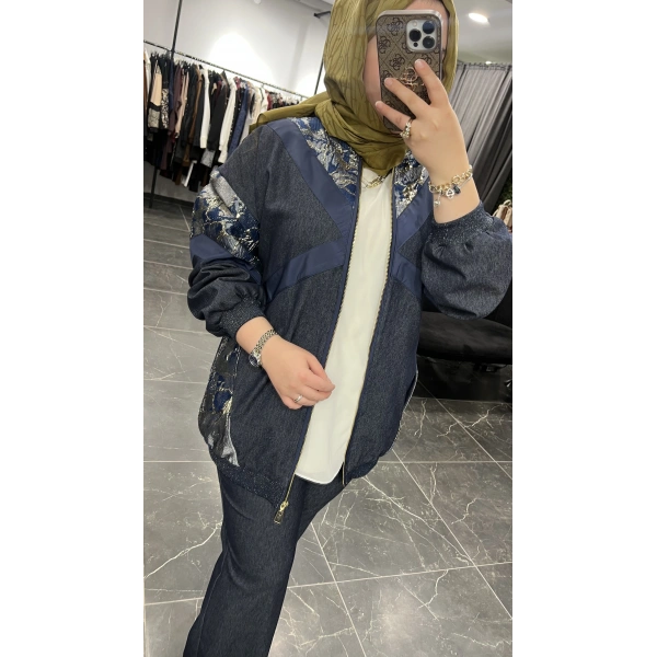 SBL Gold Jakarlı Gabardin Kot Takım