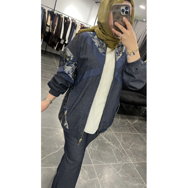 SBL Gold Jakarlı Gabardin Kot Takım