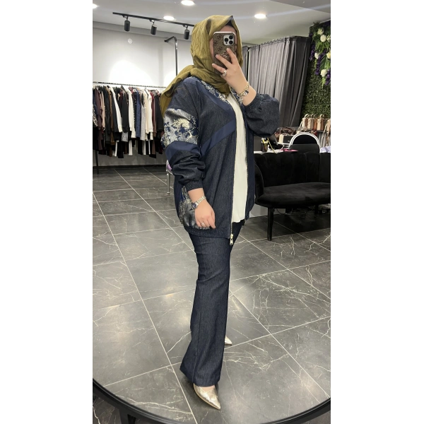 SBL Gold Jakarlı Gabardin Kot Takım