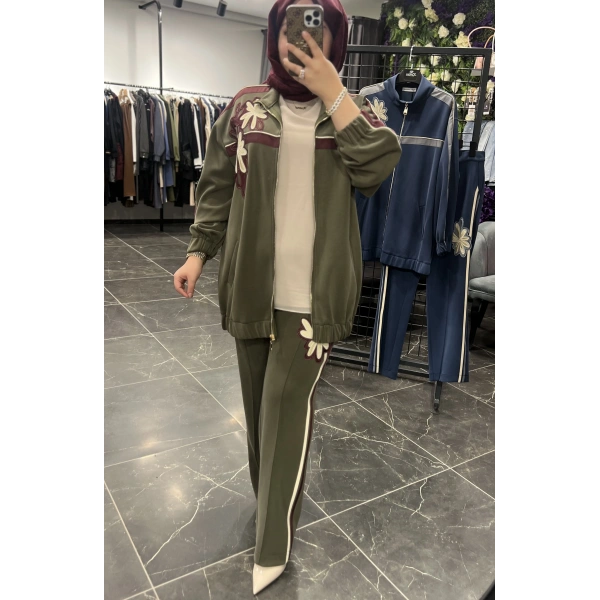 SBL Güpür Kabartma Ceketli Oysho Takım