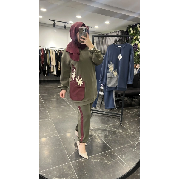 SBL Nakışlı Tunik Oysho Takım