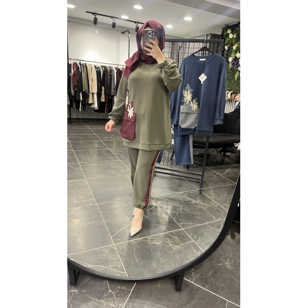 SBL Nakışlı Tunik Oysho Takım