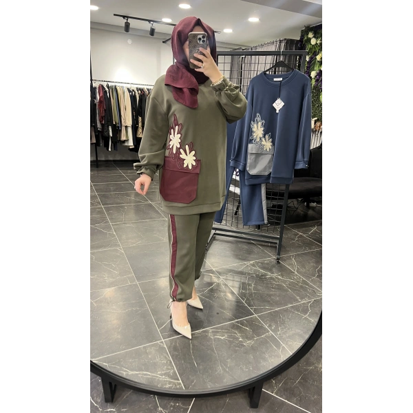 SBL Nakışlı Tunik Oysho Takım