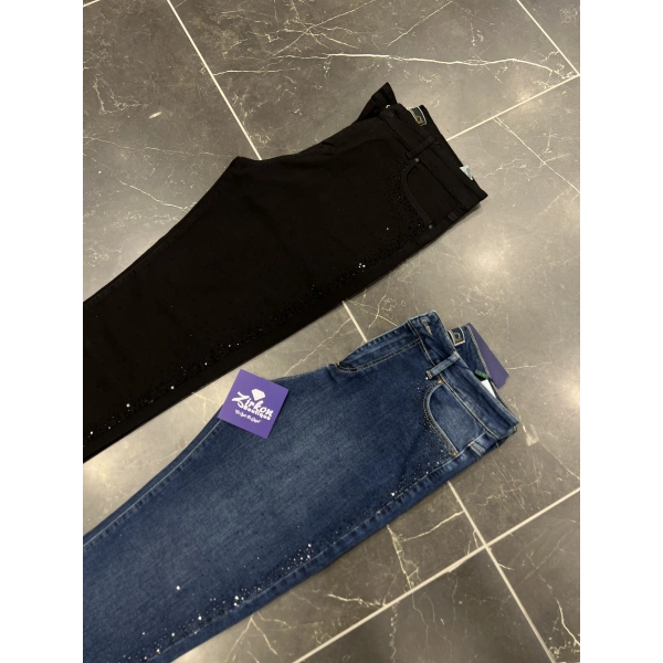 Serpme Taşlı Momjean BÜYÜK BEDEN