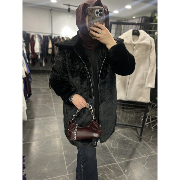 Solis Boncuk Saçaklı Angora Kaban