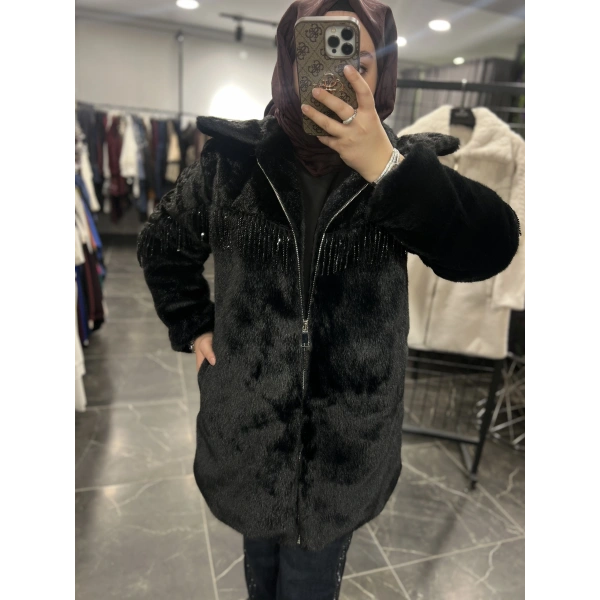 Solis Boncuk Saçaklı Angora Kaban