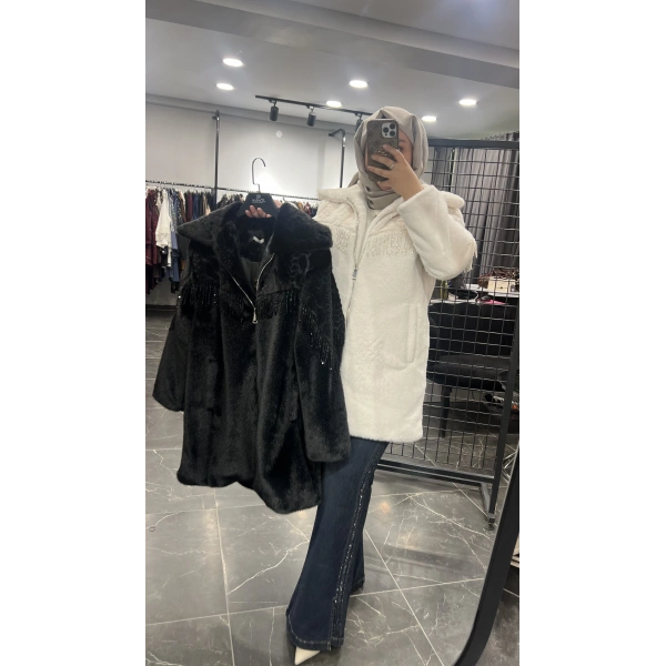 Solis Boncuk Saçaklı Angora Kaban