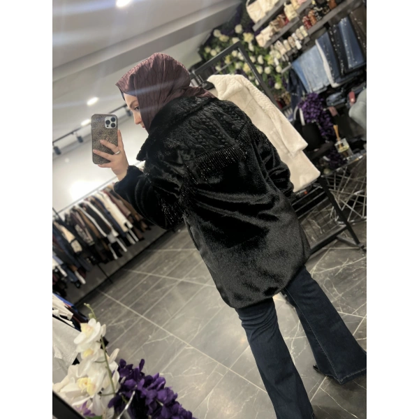 Solis Boncuk Saçaklı Angora Kaban