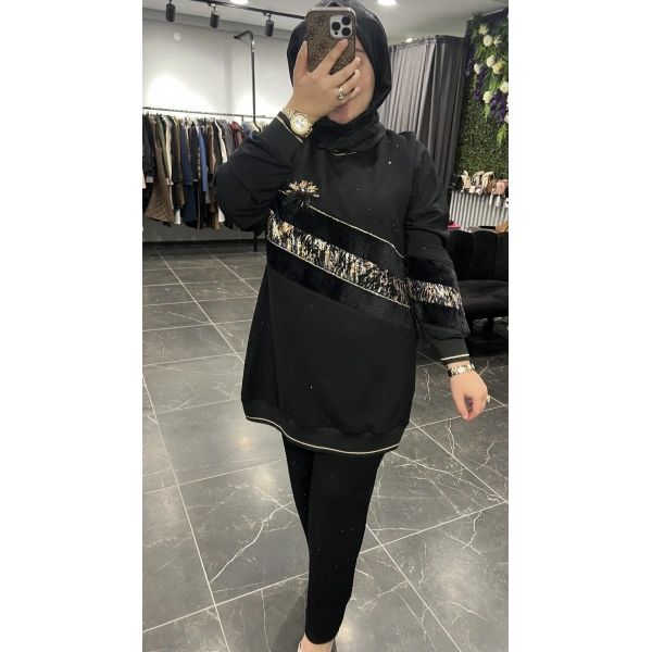 Solis Broşlu Taşlı Takım