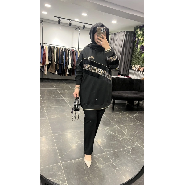 Solis Broşlu Taşlı Takım