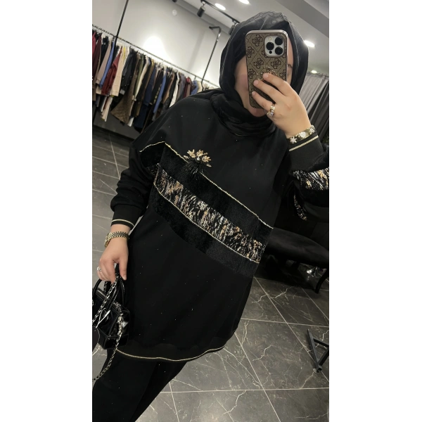 Solis Broşlu Taşlı Takım