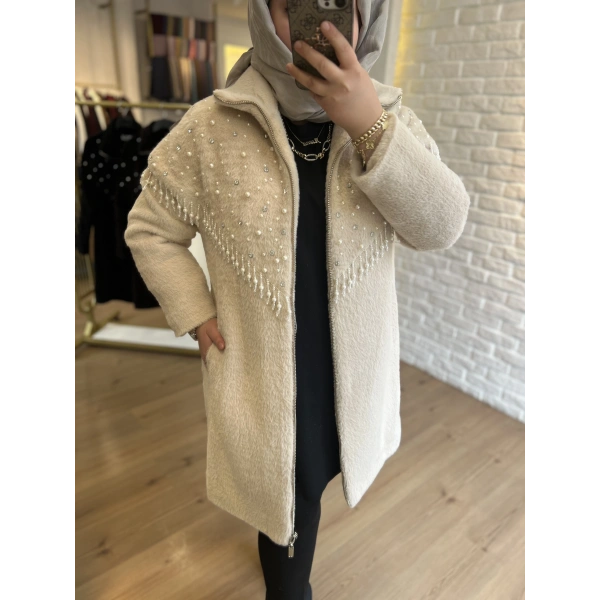 SOLİS İnci Saçaklı Angora Kaban