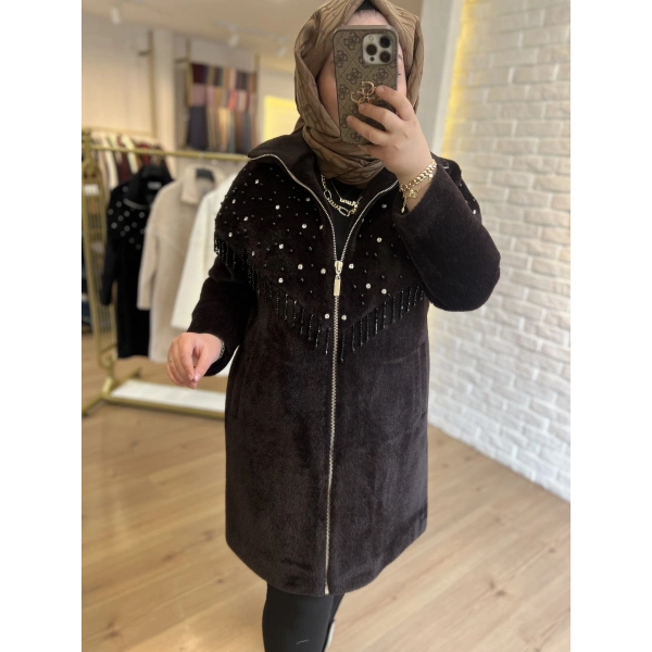 SOLİS İnci Saçaklı Angora Kaban