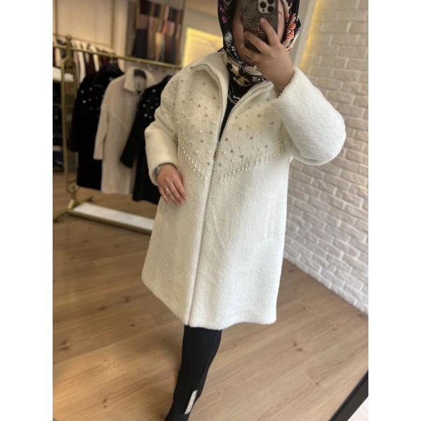 SOLİS İnci Saçaklı Angora Kaban