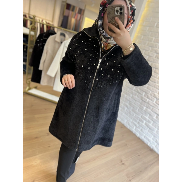 SOLİS İnci Saçaklı Angora Kaban