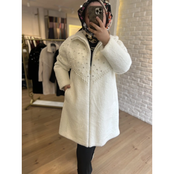 SOLİS İnci Saçaklı Angora Kaban