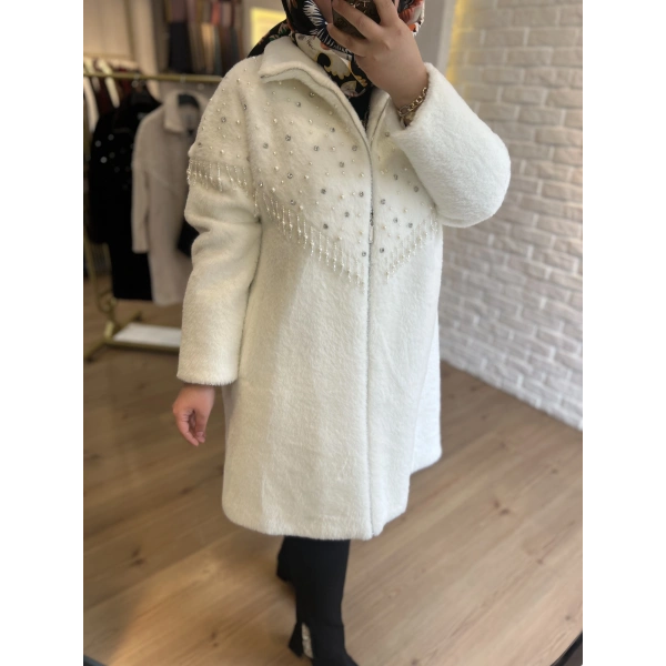 SOLİS İnci Saçaklı Angora Kaban