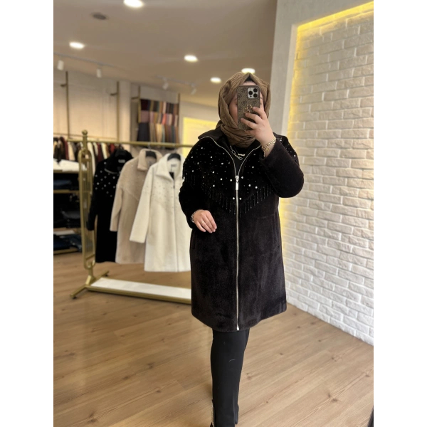 SOLİS İnci Saçaklı Angora Kaban