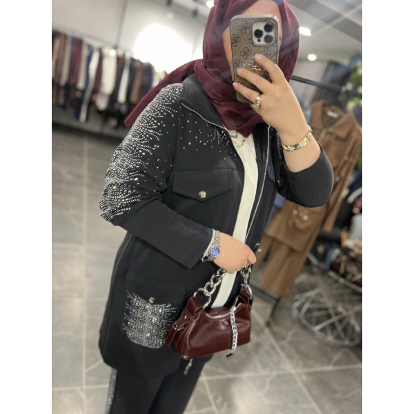 SOLİS Serpme Taşlı Lacoste Takım