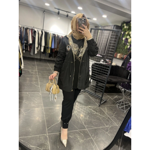 Solis Taşlı Ceketli İçlikli Takım