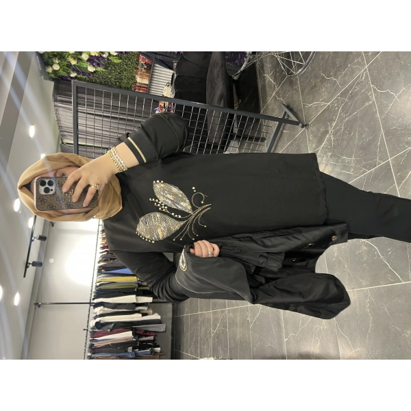 Solis Taşlı Ceketli İçlikli Takım