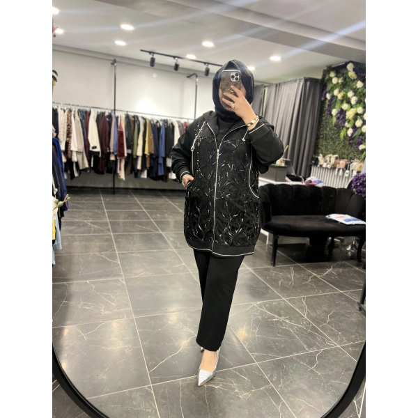 Solis Taşlı Ceketli Takım