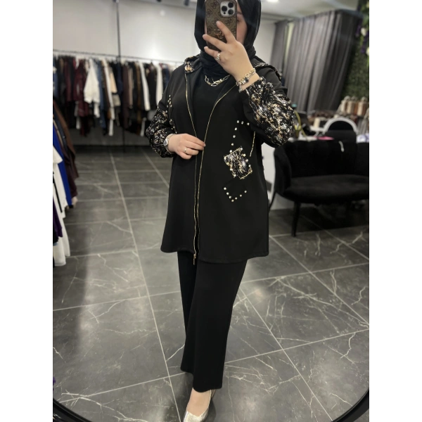 Solis Varaklı Ceketli Takım