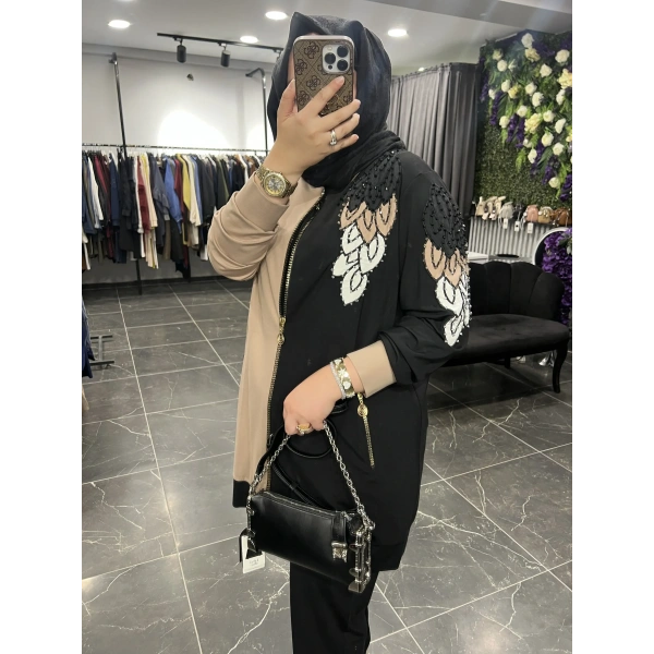 SOLİS Yaprak İşlemeli Bambu Takım