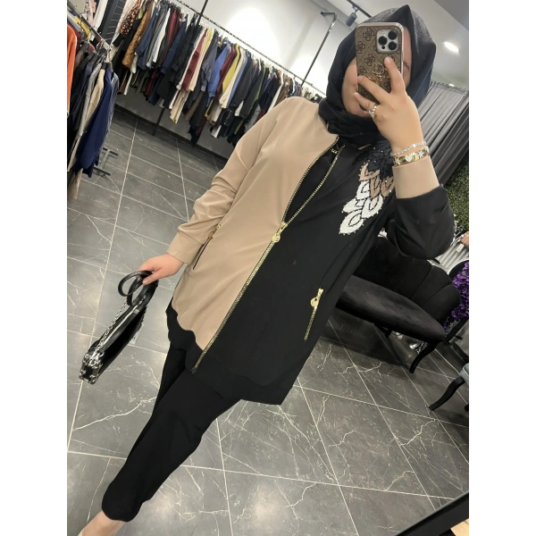 SOLİS Yaprak İşlemeli Bambu Takım