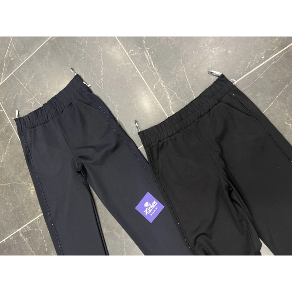 ZİRKON Çift Taşlı Çelik Örme Kalem Pantolon