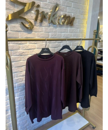 LEVİDOR NAKIŞLI TAŞLI ELİD SWEAT